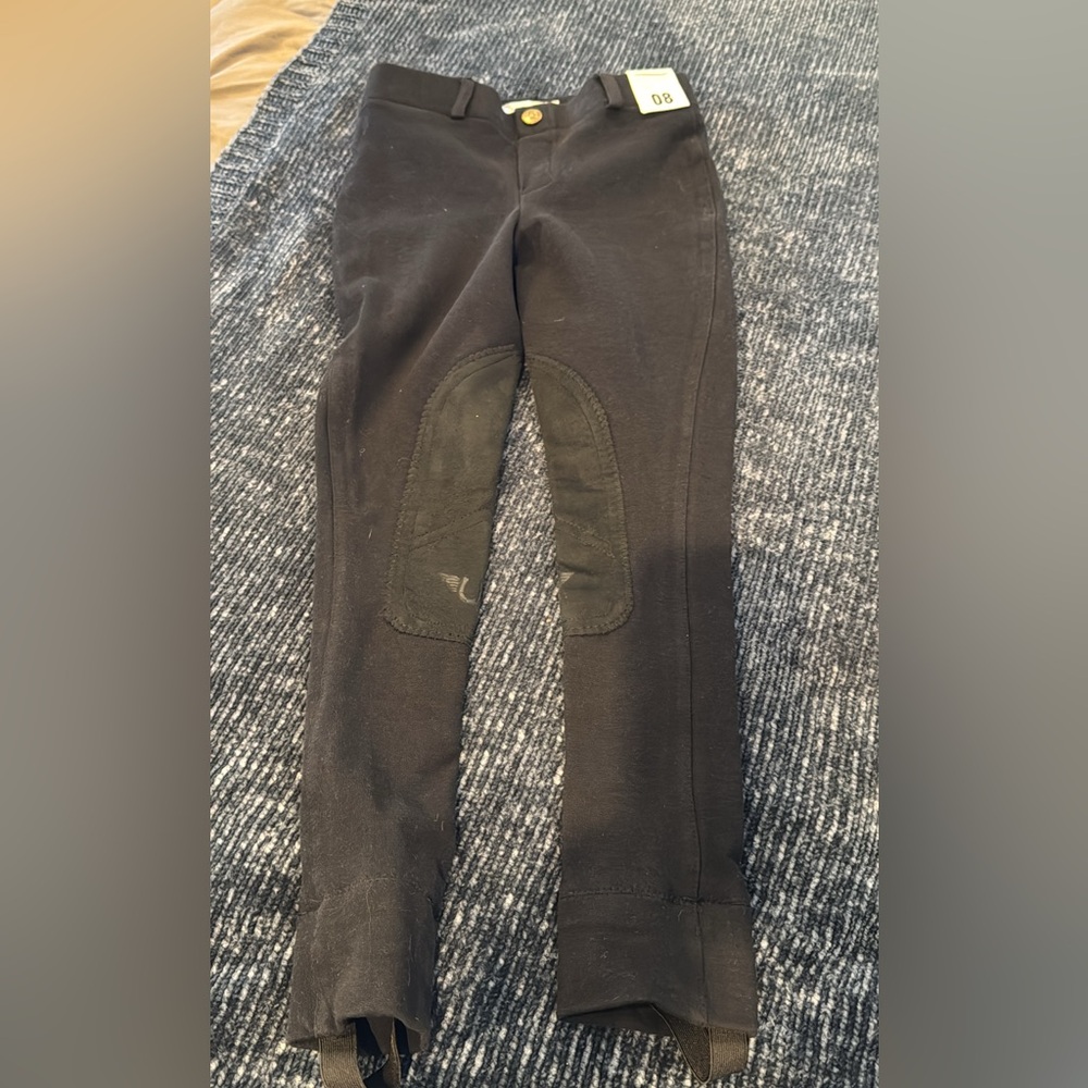 8 new Tuffrider Kids Black Riding Pants